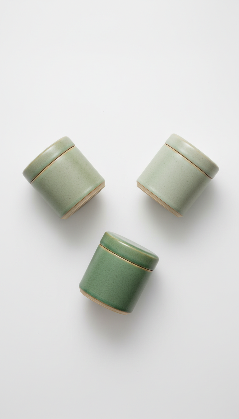 Ceramic Matcha Bowl With Ripple Glaze